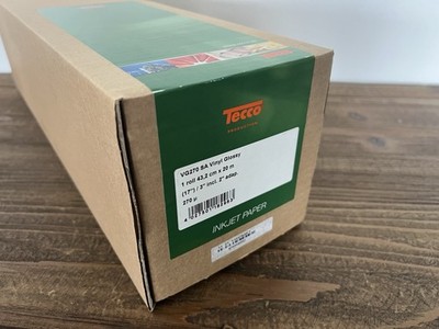 Tecco Vinyl Inkjet Paper VG270SA Glossy Rolle 43,2cm x 20m  ''selbstklebend''