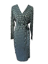 Diane Von Furstenberg Wrap Dress Women’s Size XXL Geometric Belted Target