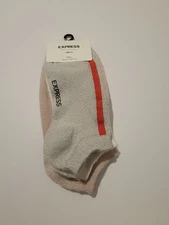Express Women's Ankle  Socks Color Pink & Gray White Ankle Socks 3 pair