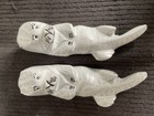 Two Handmade Cement Otter Figurines — photo 7
