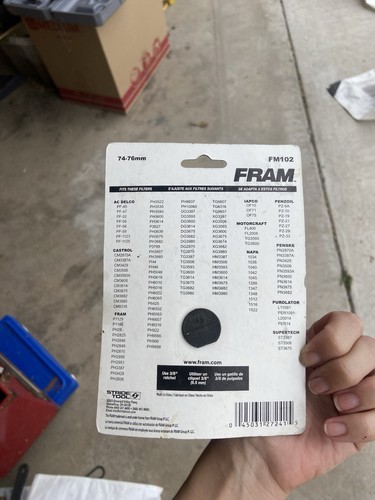 Fram Fm102 Oil Filter Cap Wrench Tool 74-76mm - Picture 2 of 2