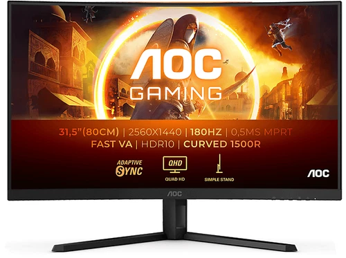 AOC CQ32G4VE 31,5 Zoll QHD Gaming Monitor (0,5 ms Reaktionszeit)