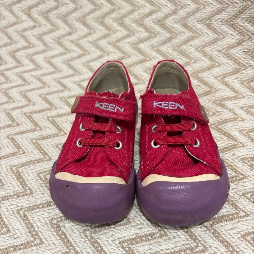 Keen Toddler Girls Coronado Print Shoes Sneakers Red Purple Size 7 - Image 2 of 4