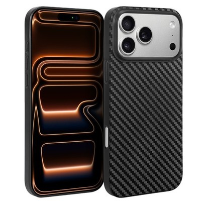 Ultra Slim Case für iPhone 17 Pro Max Matt Dünn Hülle Cover Schwarz Carbon Look