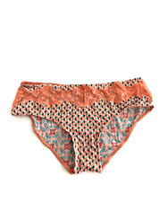 Victoria's Secret Body by Victoria Lace Trim Hiphugger Panty Coral Geo
