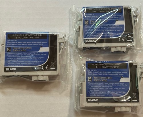 3er Pack, G&G NE-RT0481BK SCHWARZ Druckertinte für Epson Stylus Fotodrucker NEU - Bild 2 von 6