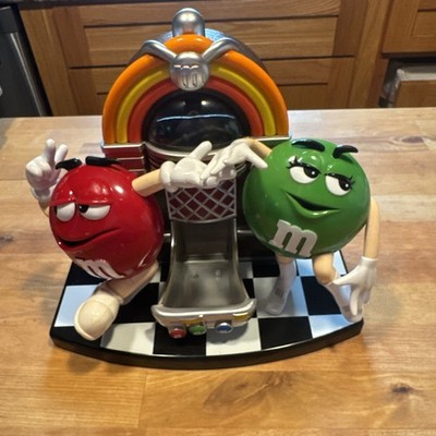 VTG M&M's Rock n Roll Cafe Juke Box Candy Dispenser Red Green Mars