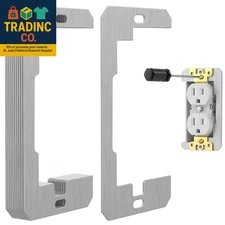 10 Pcs Wall Plate Spacer,Spacers for Electrical Outlets, Metal Flush Fit Device 