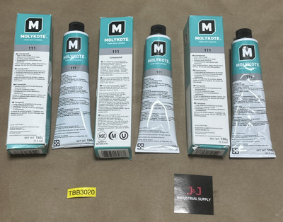 (3) NEW- DuPont Dow Corning Molykote 111 Food Grade O-Ring Lubricant P0860-1050