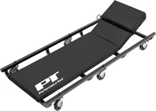 Performance Tool W85005 40" 6 Caster Padded Creeper w/ Adjustable Headrest Black