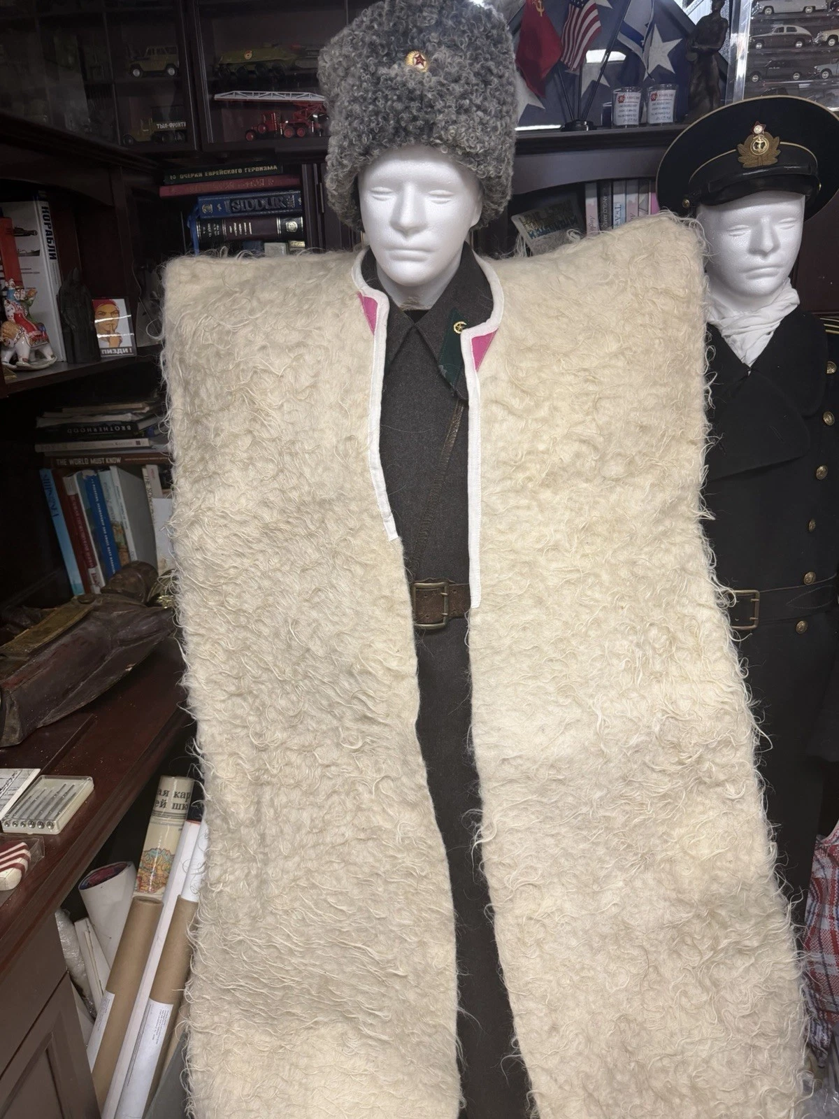 Authentic Russian Cossack Burka Cape Caucasian Wool Felt Cloak Nabadi Coat - product detail image 2