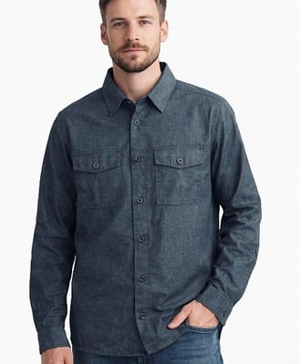 Olympus shirt 4110 overshirt casual regular fit size M linen shirt RRP 99.95