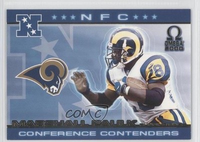 2000 Pacific Omega NFC Conference Contenders Marshall Faulk #8 HOF 0a7