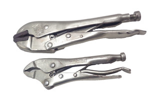 2 x MOLE self grip pliers 5" 7" clean old vintage tools job lot