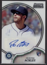 2011 Dustin Ackley Bowman Sterling Refractor  Auto  RC 142/199    #8 (F1457)