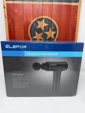 ELEFOR Muscle Massage Gun Deep Tissue 20 Speed w/ 8 Heads & Carry Case NEW