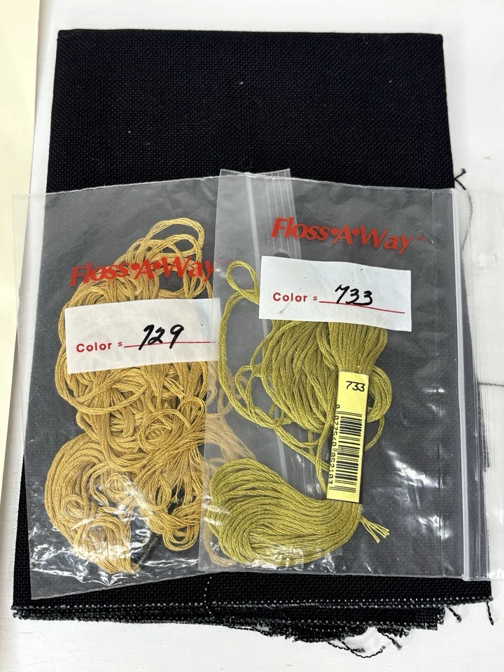 Barrick Samplers 1999 Christmas Sampler Cross Stitch Pattern Fabric Floss VTG - Image 4 of 4