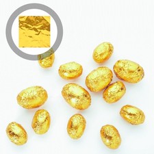 100Pcs Golden Aluminum Foil Wrappers for Candy and Chocolate Protection