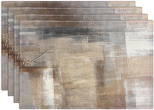 Abstract Farmhouse Placemats Set of 4 - Modern