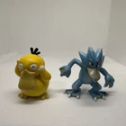 Vintage Tomy Pokemon Toy Lot Of 2 Psyduck Golduck 90s 1999 Collection