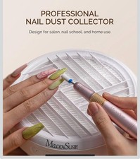 Compact Nail Dust Collector with Lightweight Design,Hpro 3800RPM Portable Nail V