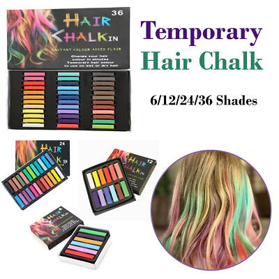 HAARKREIDE FARBE 6/12/24/36 TEILE TEMPORÄRE FÄRBUNG SALON KITS PARTY FANS COSPLAY SET