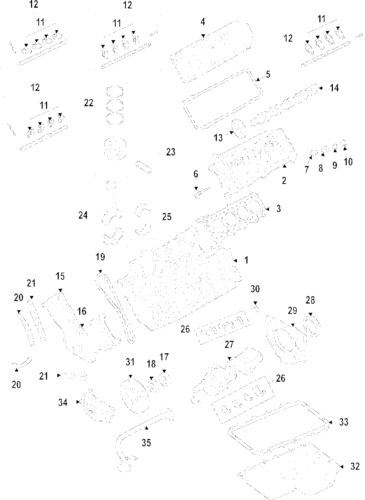 Pasador de pistón para Ford F-250/350 Super Duty E-350 2010-2020 (N/P AL3Z-6135-A)