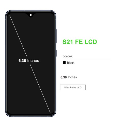 For Samsung Galaxy S21 FE 5G OLED Display LCD Touch Screen Digitizer with Frame - Bild 9 von 10