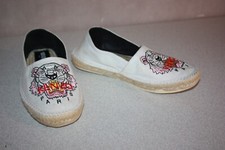 KENZO Espadrilles Sneakers Toile Blanche T 38 BON ETAT