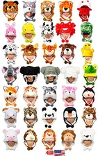 New Cartoon Animal Hat Winter Hat Fluffy Plush Hat Warm Cap Earmuff Gift Unisex