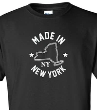 "Made in New York" T-Shirt Sizes S-4XL empire state nyc big apple subway home