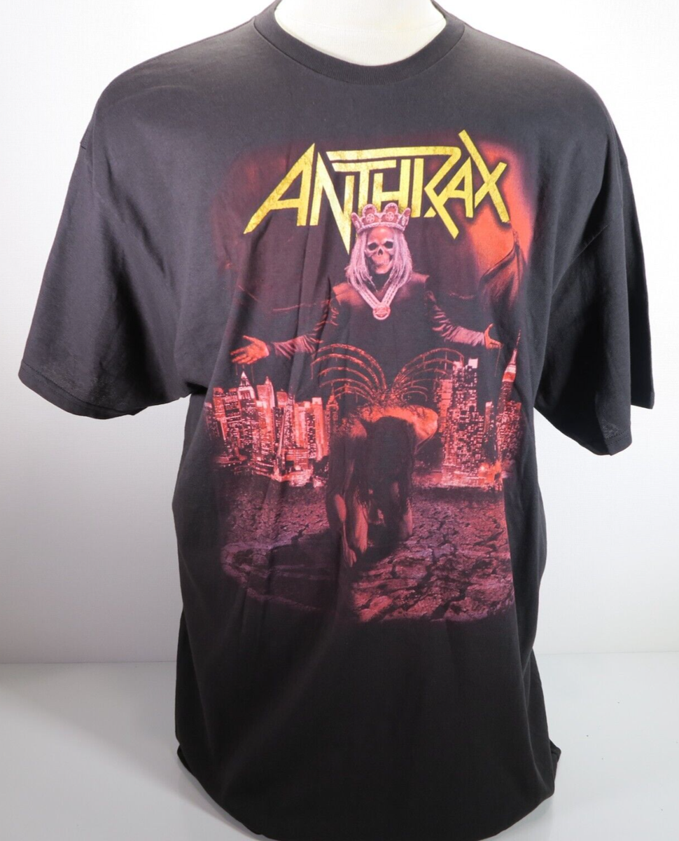 Anthrax World Tour 2018 Heavy Metal Band Black Cotton Concert T