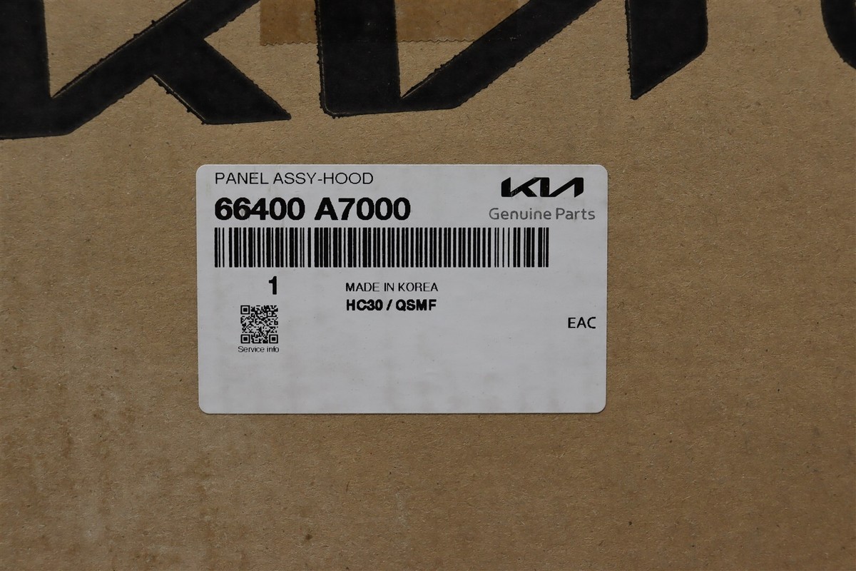 NEW OEM Hood Panel Assembly 66400A7000 for Kia Forte & Forte Koup