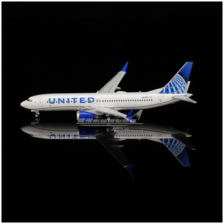 gemini jets 1/400 ユナイテッド航空 b737 max 8 模型 1:400 GeminiJets UNITED BOEING 737 MAX 8 Passenger Plane Diecast