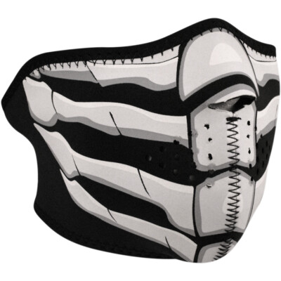 Zan Headgear Half-Face Mask (Bone Breath - Gray / White