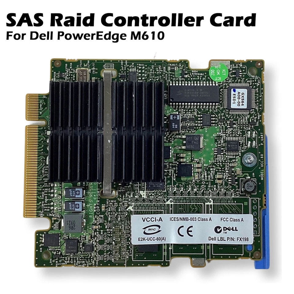 New Genuine Dell Poweredge M600 M610 Cerc 6/i SAS Raid Controller HN793 0HN793 - Image 2 of 4
