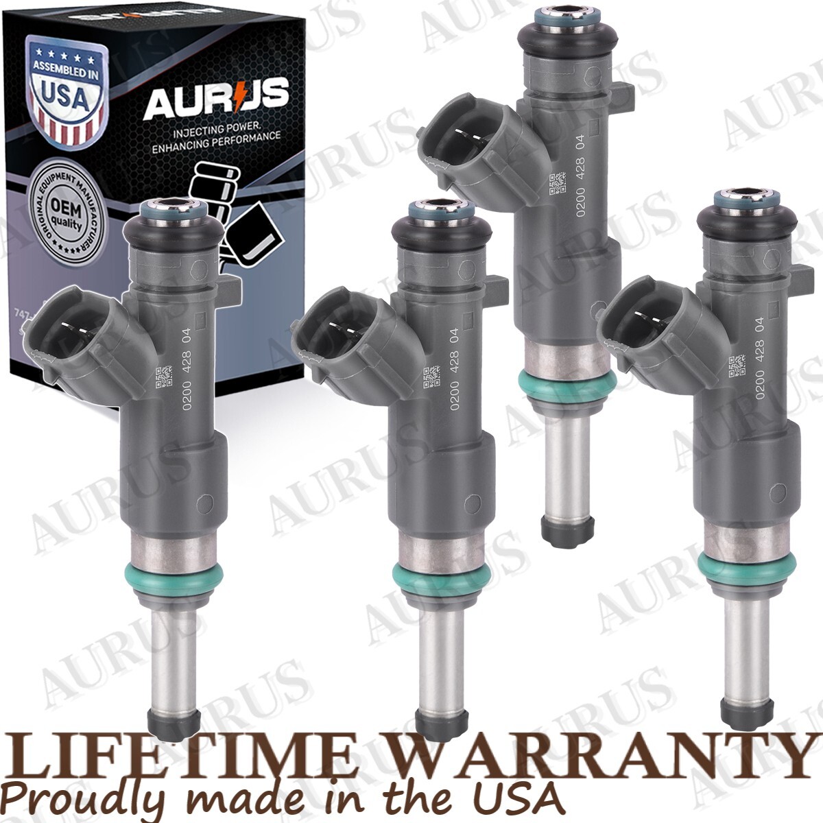 4 OEM AURUS NEW Fuel Injectors for 2010 2011 2012 2013 2014 Nissan Frontier 2.5L