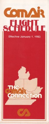 Comair timetable 1983/01/01
