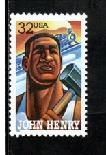 3085 * JOHN HENRY ~ FOLK HEROES *   U.S. Postage Stamp SINGLE MNH