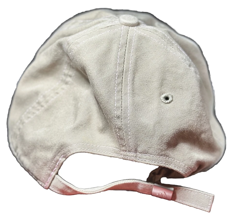 Gorra de béisbol ajustable ADIDAS - tostada, topo, rosa bordado, talla única Foto 3 de 4