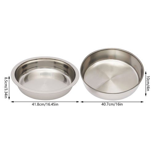 9L Chafing Dish Food Warmer Server Dish Round Catering Buffet Dish & Top Lid New - Picture 13 of 24