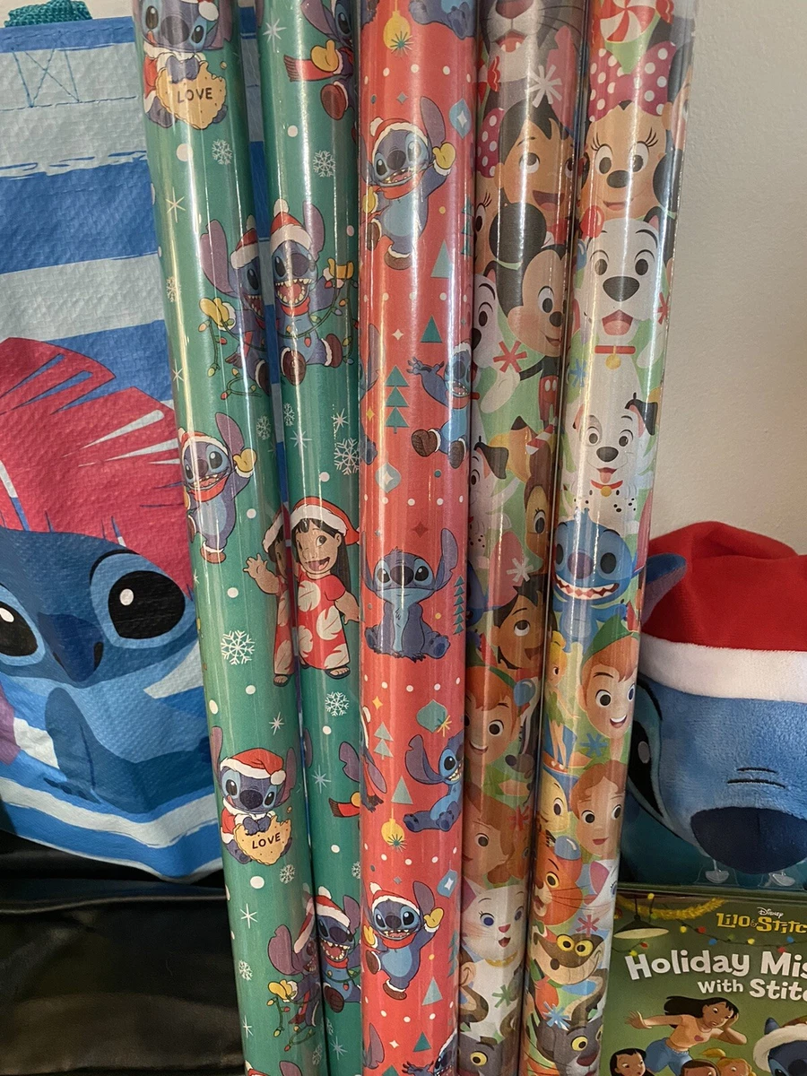  Lilo and Stitch Christmas Gift Wrapping Paper 40 Sq. Ft, New :  Health & Household