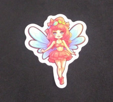 Colorful Cute Fairy Sticker 2" x 1.75" R