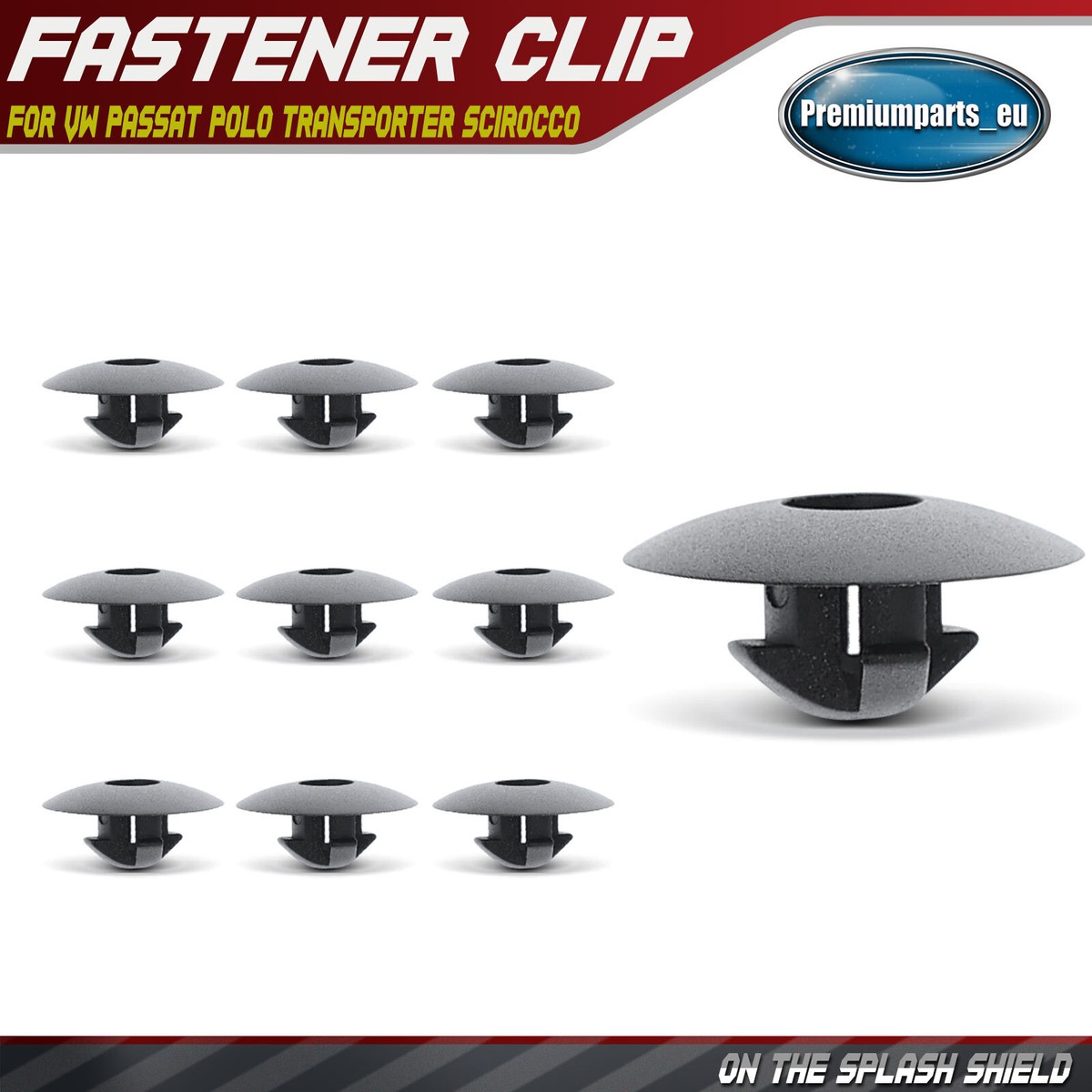 10 Car Sde Skrt Rocker Panel Mouldng Trm Fastener Clps for VW
