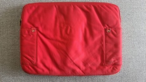 MARC JACOBS Red Laptop Sleeve Fits up to 14 inches USED Small Blemish SEE PHOTOS - Picture 10 of 10