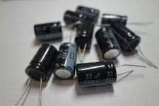 10 pcs Evercon 33 Uf 450V Radial Audio Tube Amplifier Capacitors 16X25MM 105 Deg