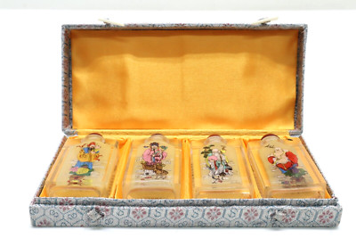 4pc Unique Chinese painted Glass snuff bottle #36 | eBay