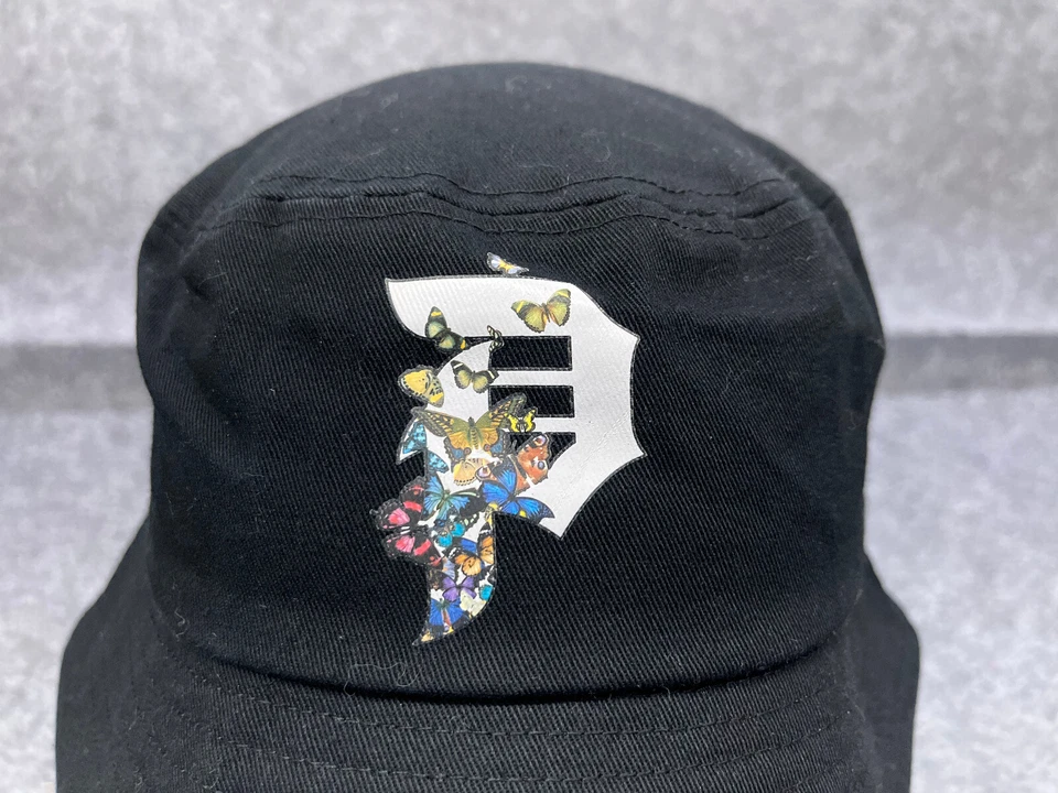 Sombrero cubo de skateboarding primitivo adulto talla única negro 100 % algodón mariposas Foto 2 de 4