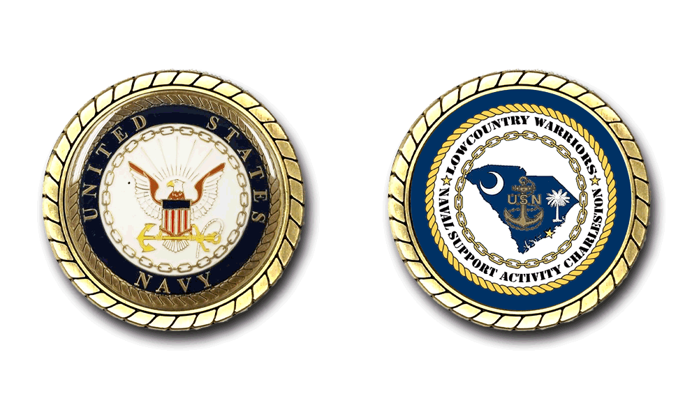 Naval Support Activity Charleston US Navy Challenge Coin Officially Licensed