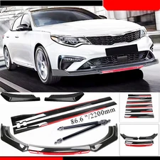 For 2011-2019 Kia Optima Front Bumper Lip Spoiler Splitter /Side /Skirt Body/